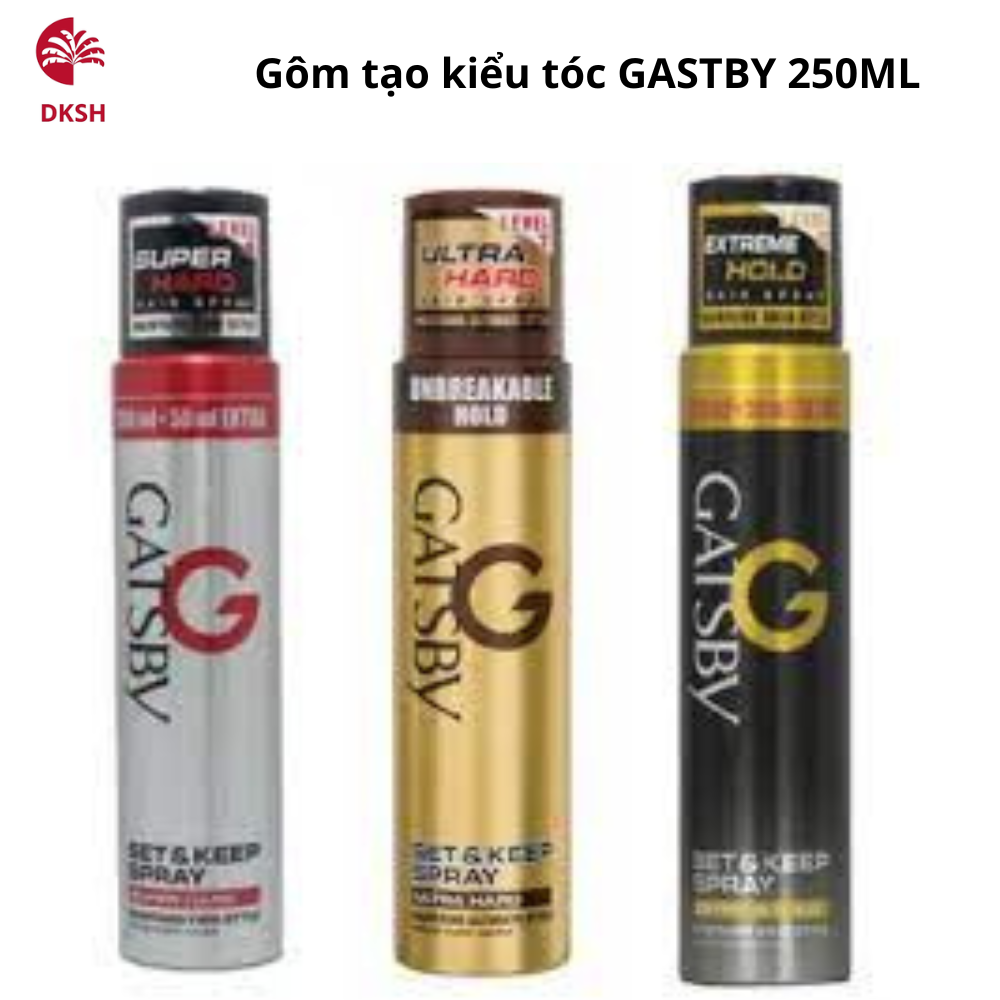 Gôm xịt tóc nam hair spray thơm nước hoa Gatsby cao cấp chính hãng mềm giá rẻ Set & Keep Spray Level 4 Super Hard giữ nếp tạo kiểu phồng xịt tóc khô chai loại to dạng xịt sương không bết dính ngừa tia UV bảo vệ tóc khỏi nhiệt
