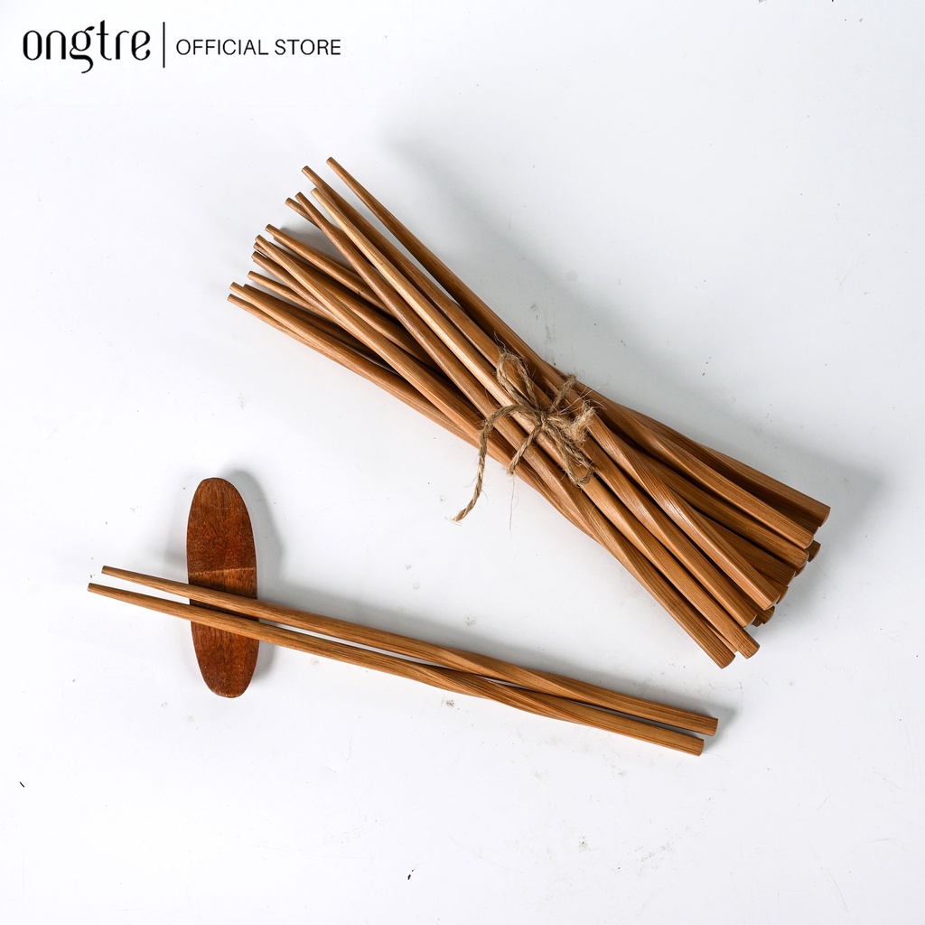 Bộ 10 đôi đũa tre ONGTRE, an toàn vệ sinh, sử dụng cho gia đình, nhà hàng, khách sạn | ongtre® (Vietnam)