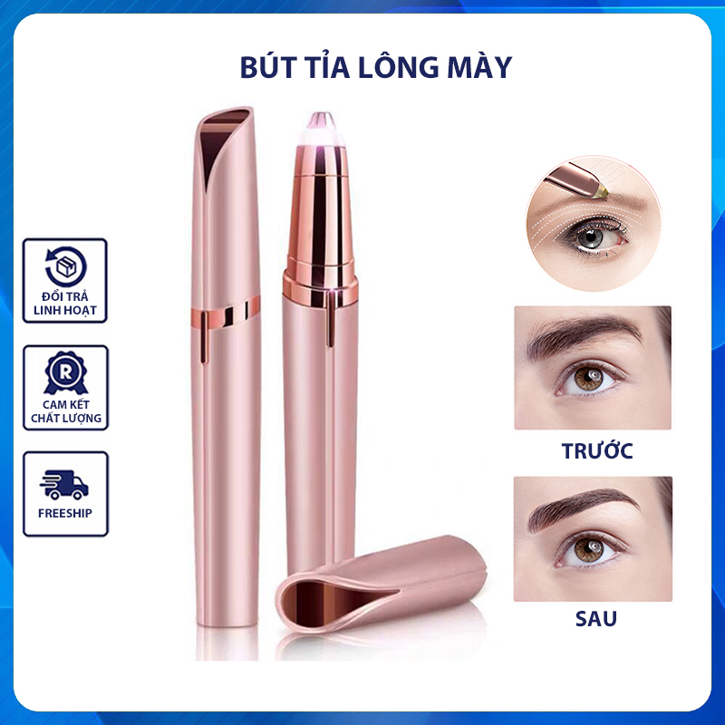 Máy tỉa lông mày Bút tỉa lông mày Máy cạo lông mini đa năng Cạo lông tơ mặt ria mép Hình son môi Cạo râu