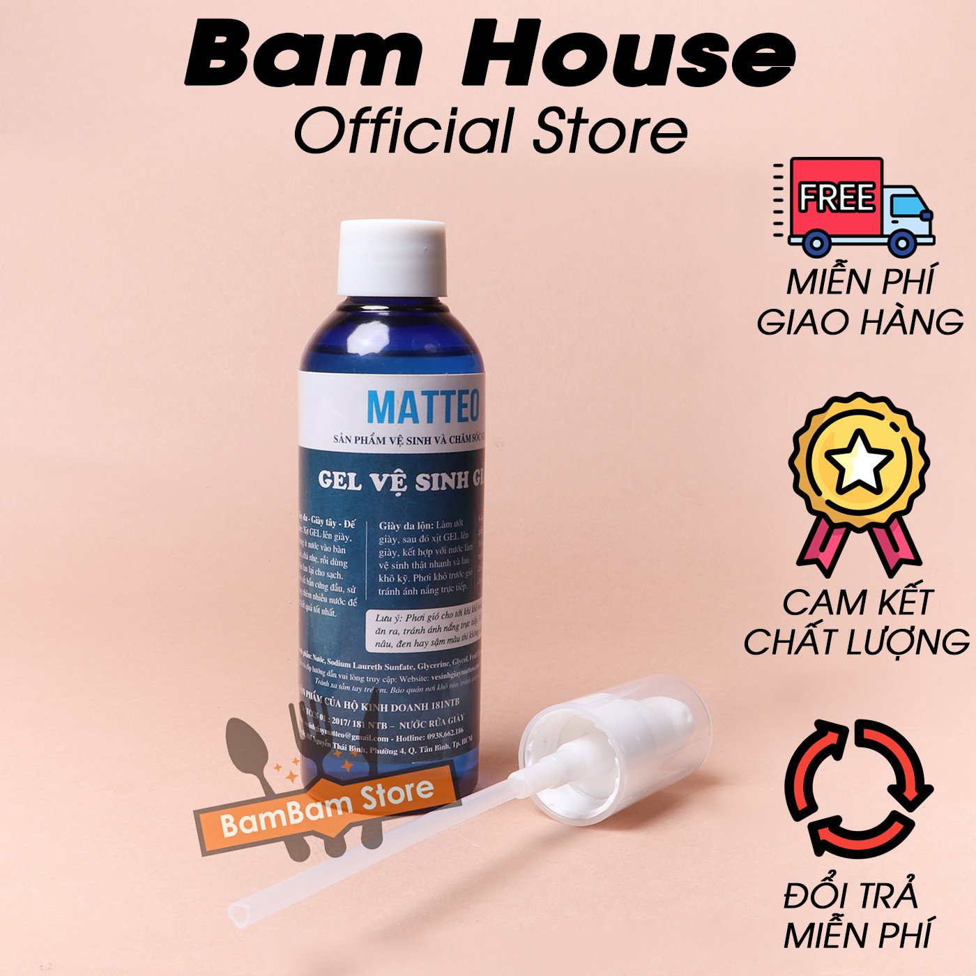 [HCM]Gel Vệ Sinh Giày Matteo Siêu Sạch 100ml Cao Cấp MAT01 – Super Đơn