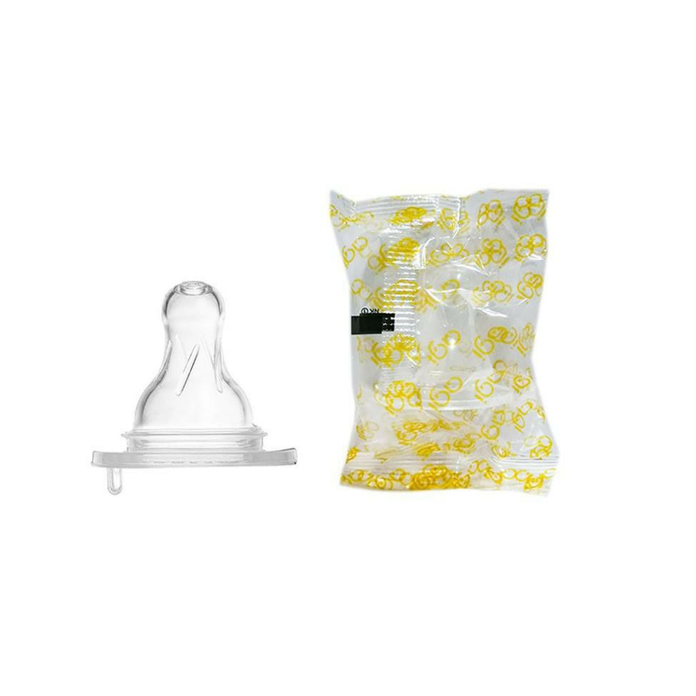 Núm vú bình sữa Agi cổ hẹp size M cho bé từ 4-6 tháng tuổi