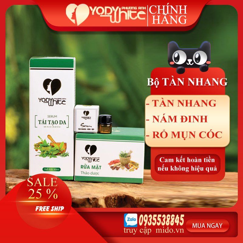 [CHÍNH HÃNG] COMBO TÀN NHANG MỤN NÁM RỔ CAO LẠNH TÁI SINH