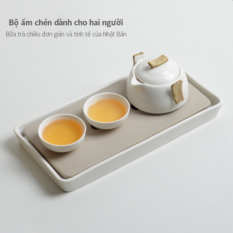 Kung Fu Tea Set Household Simple Tea Set Purple Clay Teapot Tea Cup Small Tea Table Small Tea Tray Tea Ceremony Living Room