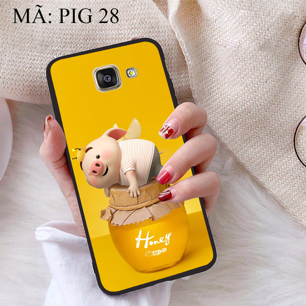 [HCM]Ốp lưng iCase dành cho Samsung Galaxy A5 2016 viền dẻo TPU BST Pig Cute