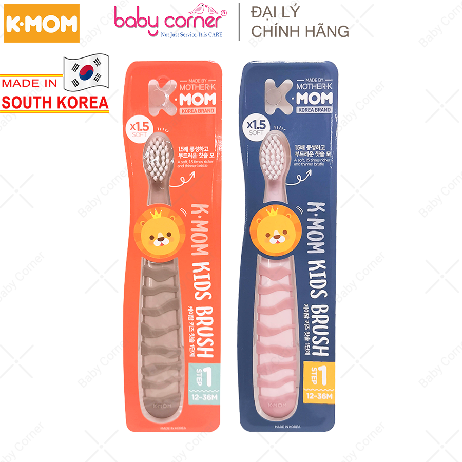 Bàn Chải Đánh Răng K-Mom Hàn Quốc Cho Bé 12-36 Tháng