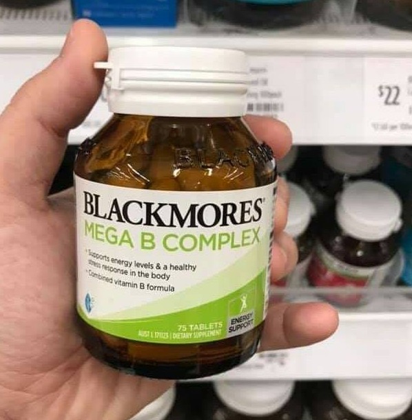 Vitamin B tổng hợp Blackmores Mega B Complex 75 viên
