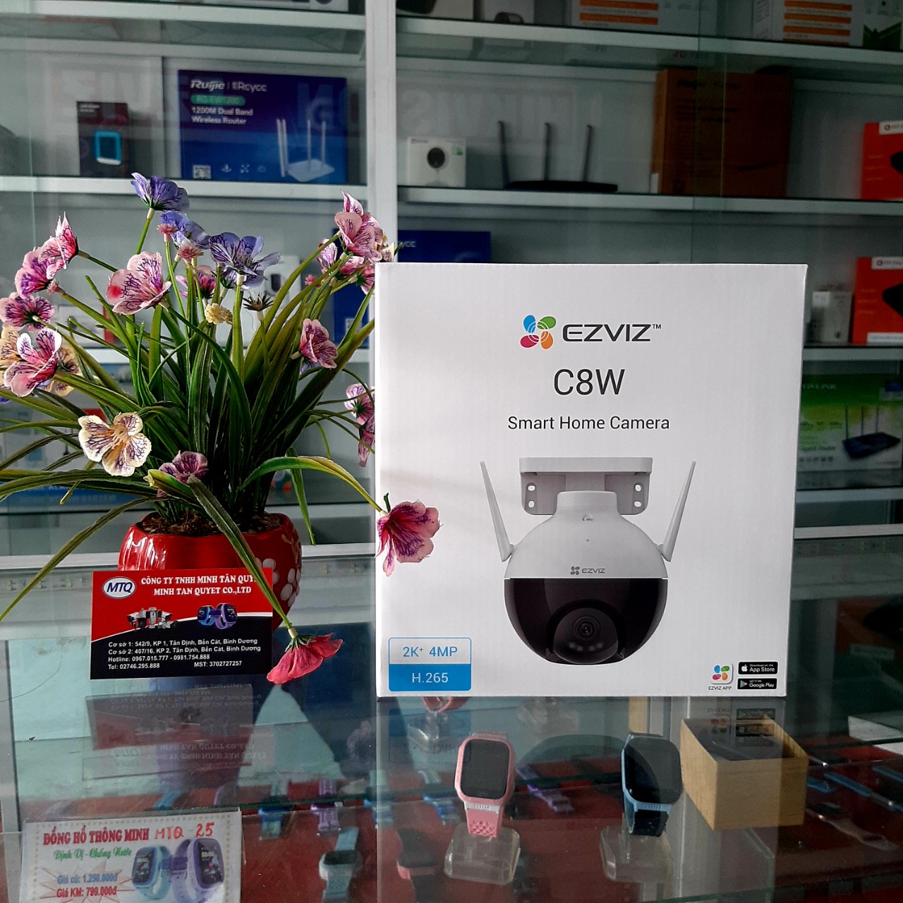 Camera wifi ezviz c8w 4mp đàm thoại 2 chiều có màu 24/24