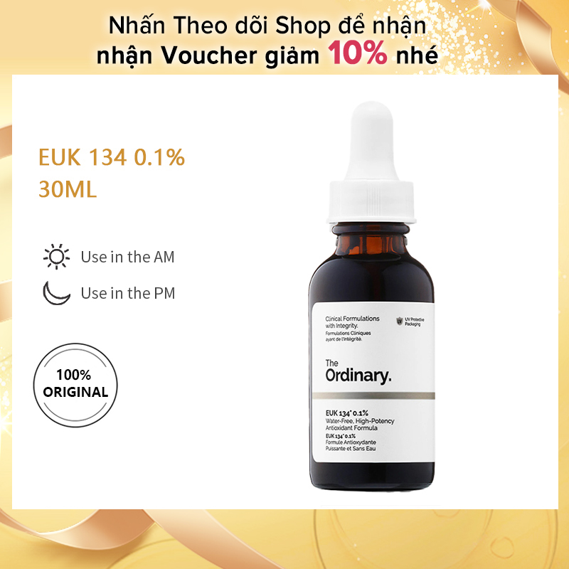 The Ordinary Tinh chất chống oxy hóa tái tạo da EUK 134 0,1% -30ml, chống lão hóa và làm sáng
