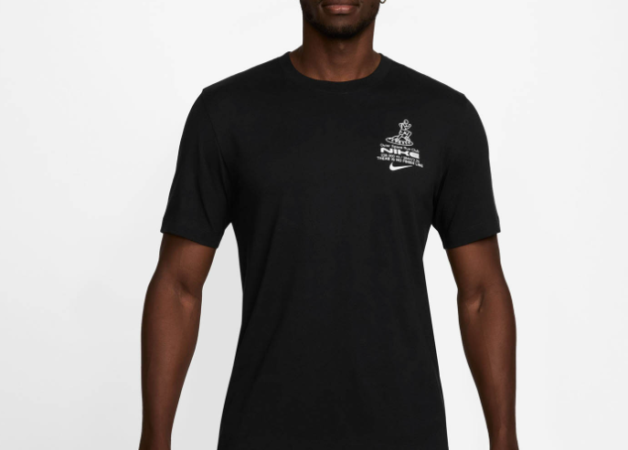 [THANH LÝ] Áo thun nam N i k e Dri-FIT Mens Fitness T-Shirt - Black Size M - Túi Sản Phẩm Rách