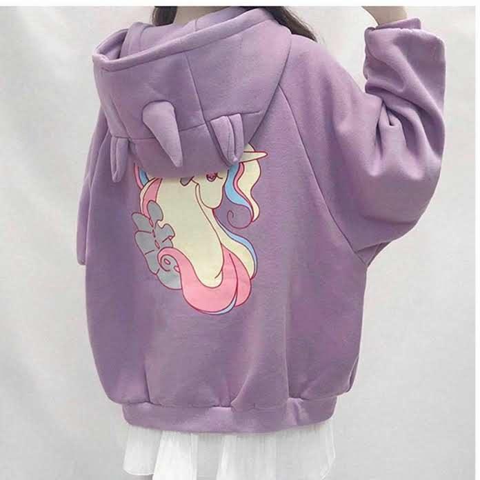 Áo khoác nỉ ngựa 3 sừng unicorn Unisex