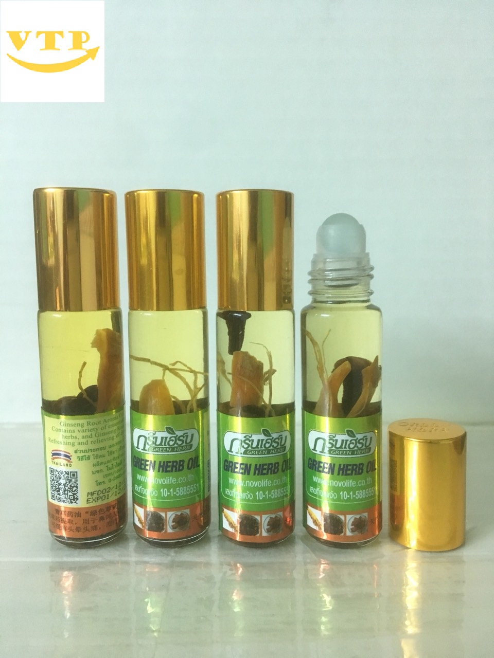 Combo 3 Chai Dầu Lăn Nhân Sâm Thái Lan 8cc