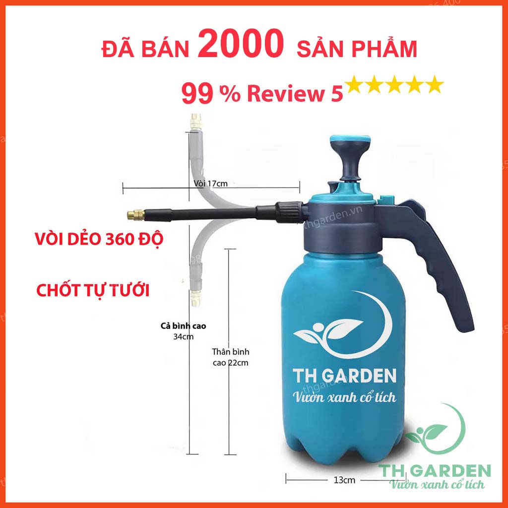 Bình xịt tưới cây huyền thoại th garden - nâng tầm đẳng cấp tưới cây của bạn