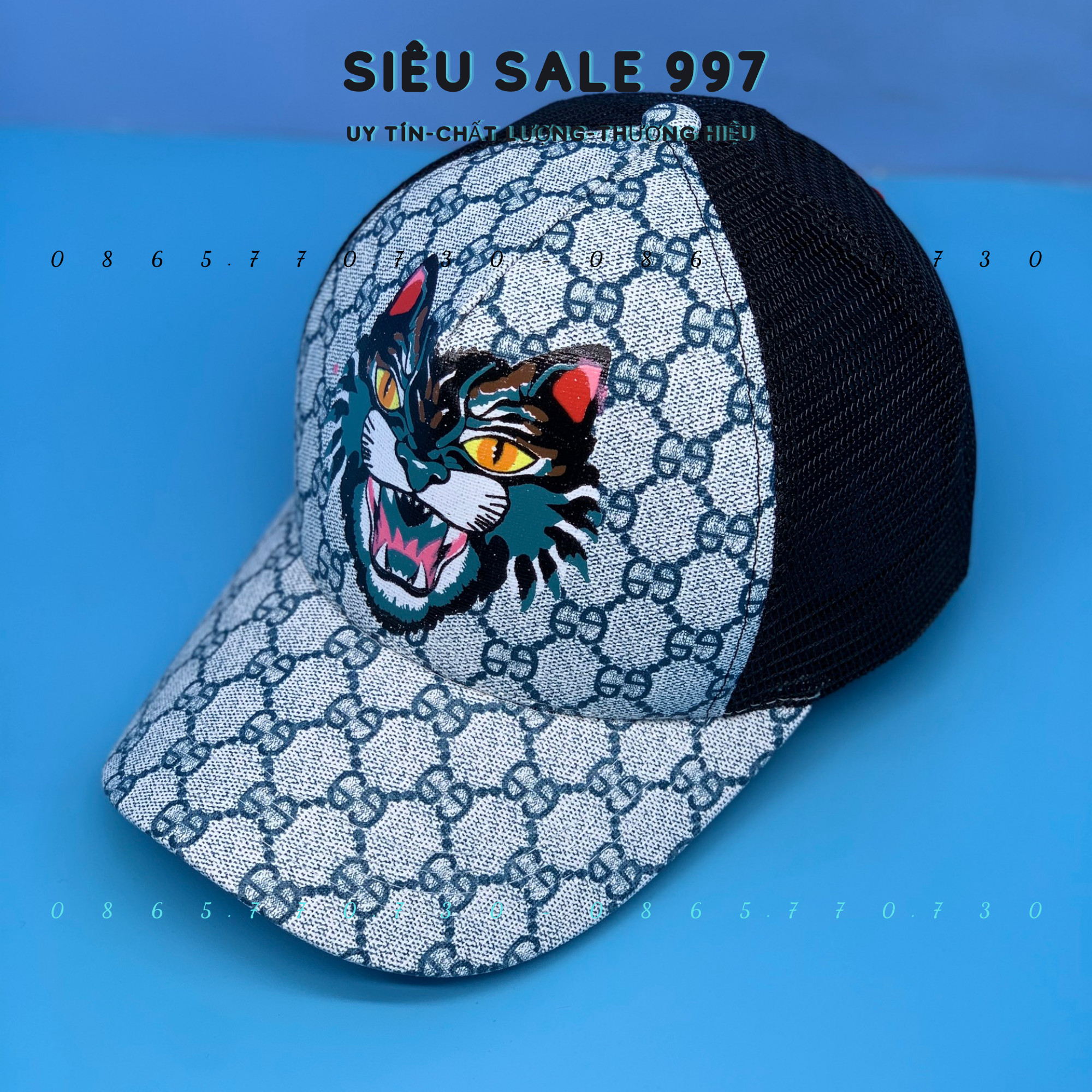 Nón Kết Con Hổ, Mũ Lưỡi Trai Phối Lưới In Đầu Con Hổ Cao Cấp | Lazada.Vn