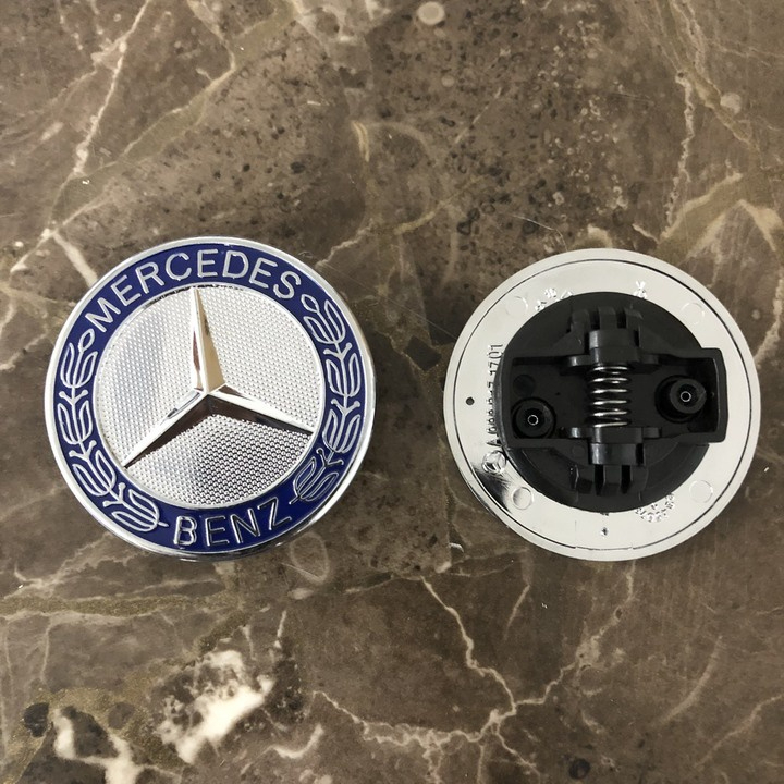 Logo dán trang trí đầu xe mui xe mercedes benz