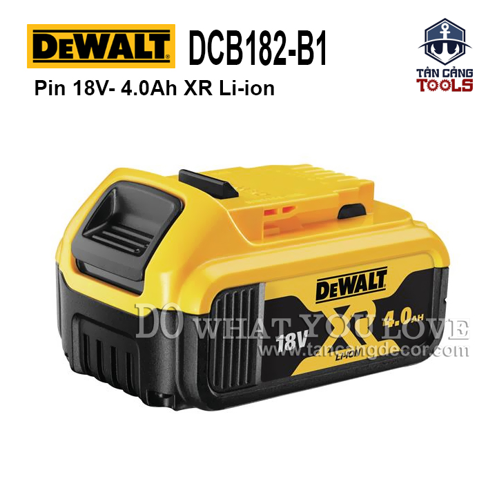Pin 18v 4.0ah dewalt dcb182-b1 xr-li-ion