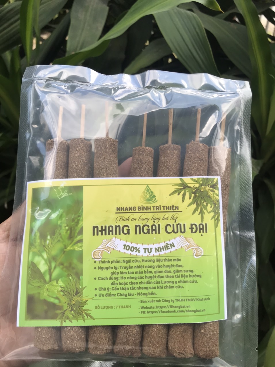 Nhang ngải cứu đại- bình trí thiện 18 li - 7 thanh