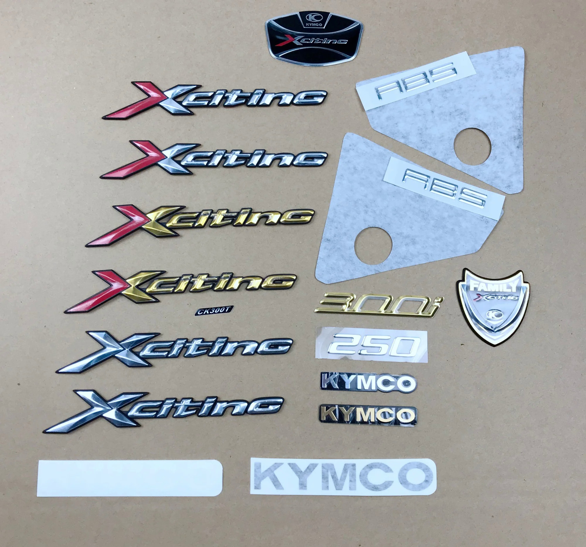 Xe máy đầy đủ xe DECAL sticker cho Kymco xciting 250I 300i abs1.6