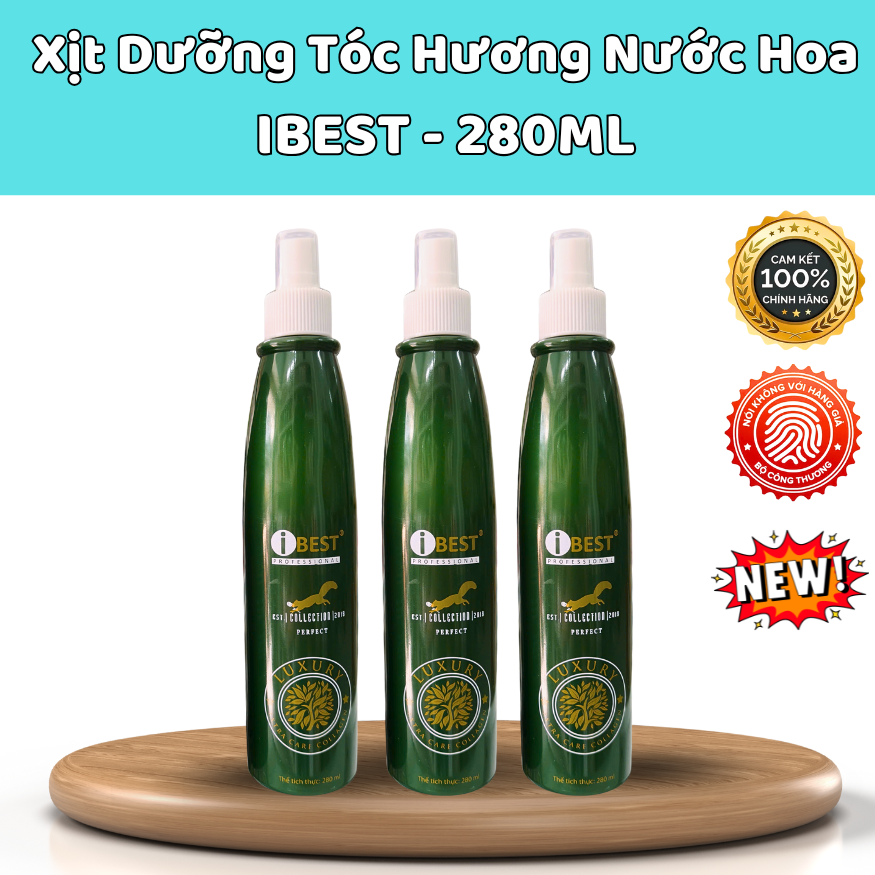 Xịt Dưỡng Tóc Hương Nước Hoa IBEST - 280ml , Giúp tóc thơm và mềm mượt, Chính Hãng.