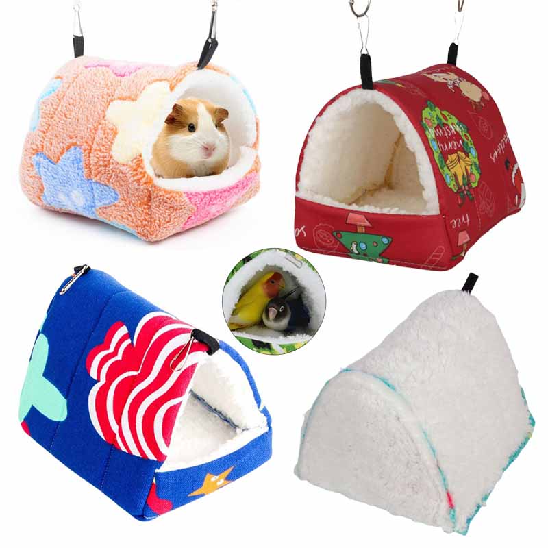 Ổ bông hamster, giường ngủ mini mềm mại thoải mái giữ ấm mùa đông cho sóc bay, sóc bông, bọ ú, nhím, thỏ