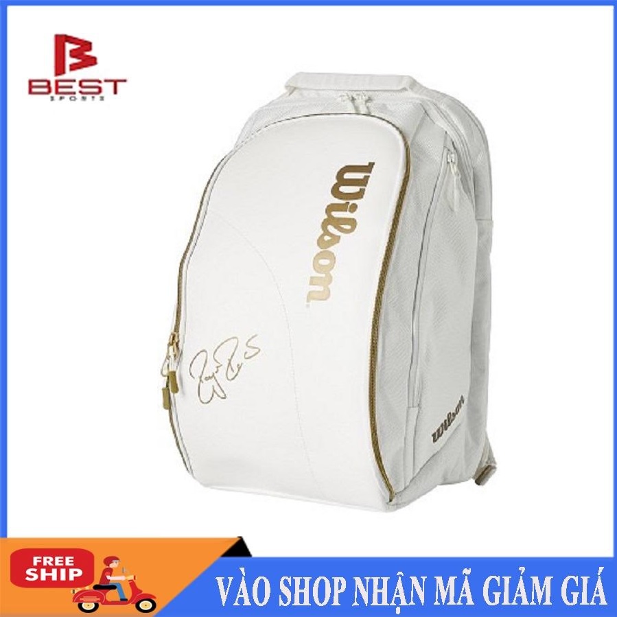 Balo tennis Wilson Federer DNA Gold-White cao cấp