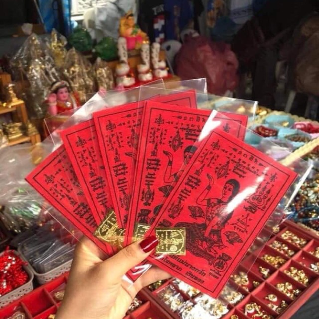 [MUA 1 TẶNG 2] Lá May Mắn Mẹ N.g.o.ắ.c Mae Nang Kwak Bình An May Mắn