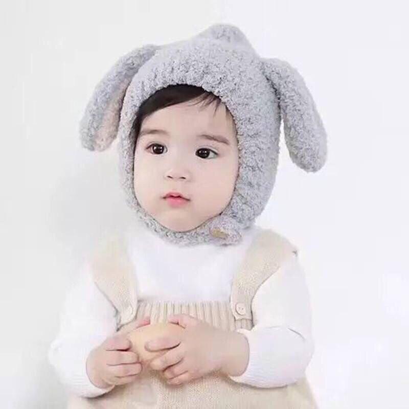 Mũ/nón cho bé , mũ lông cừu tai thỏ trùm đầu dùng được cho cả bé trai và bé gái