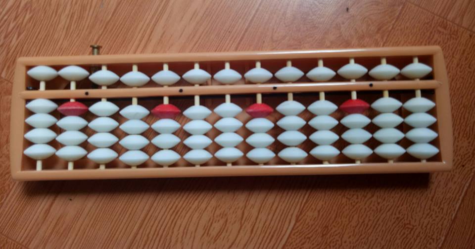 Combo 10 bàn tính Soroban có nút bấm về 0