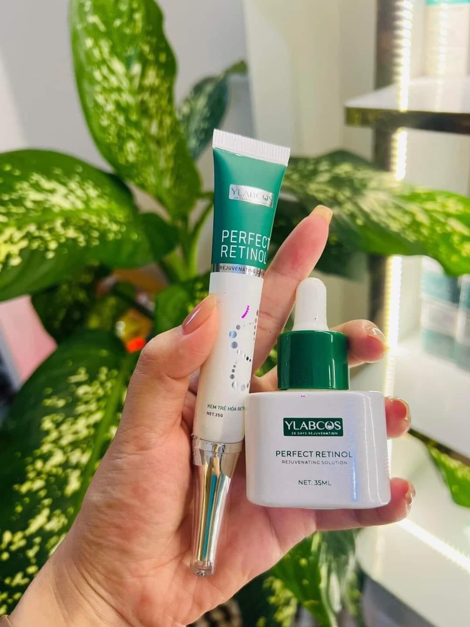 Combo serum nội mô 35ml và kem Perfect Retinol Vi Collagen Dr.lacir 25gr- Trẻ hóa, căng bóng