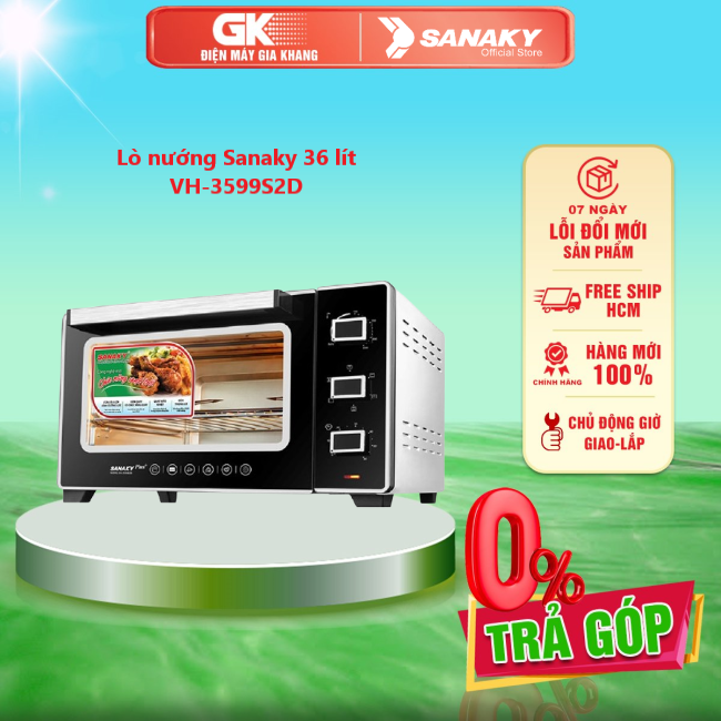 Lò nướng Sanaky 36 lít VH-3599S2D - VH3599S2D - GIAO TOÀN QUỐC - FREESHIP HCM