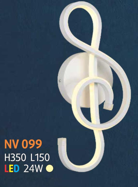 Đèn trang trí treo tường - vách tường hình nốt nhạc Netviet NV099