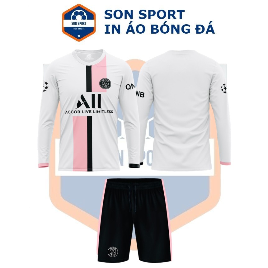 3 mẫu áo bóng đá thun dài tay clb paris saint-germain