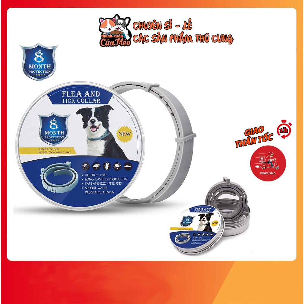 [Nhập RS0722 giảm 30k cho đơn 99k]Vòng Đeo Cổ Cao Cấp Chống Bọ Chét Ve Rận Cho Chó Mèo