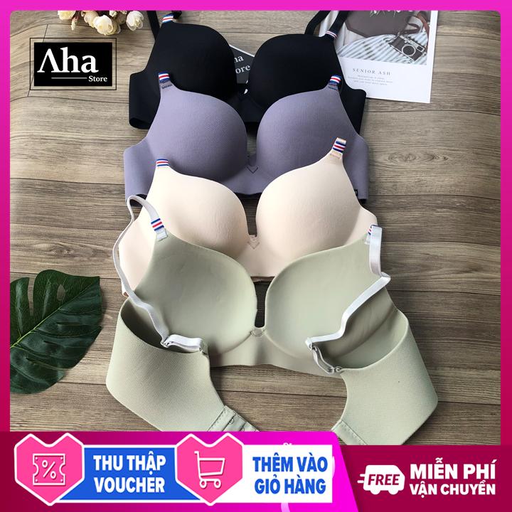 Áo Lót Su Đúc  Không Gọng Mềm Cao Cấp Áp Ngực Su ôm Khít Tôn Vòng 1 Đệm 2 cm AS01 [Aha Store]