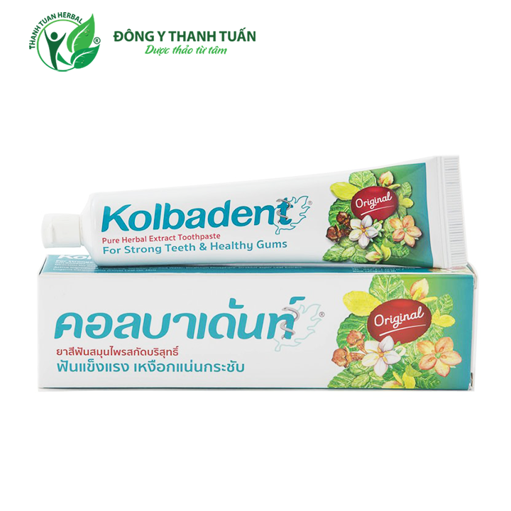 Kem đánh răng thảo dược Dental B tuýp lớn 160gram, Nhập khẩu Thái Lan - Giúp miệng sạch và thơm tho suốt cả ngày