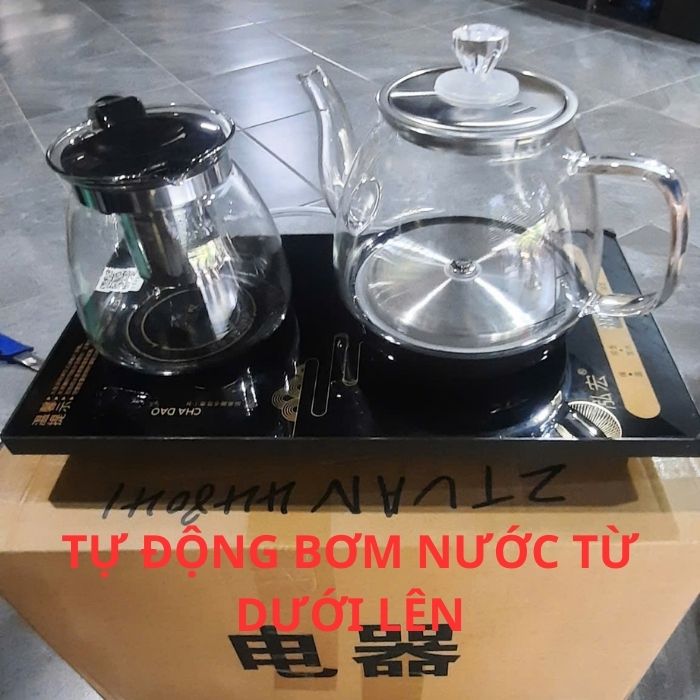 Ấm đun kèm bình ủ trà, ấm đun điện đa năng thông minh siêu tốc để pha trà - 1