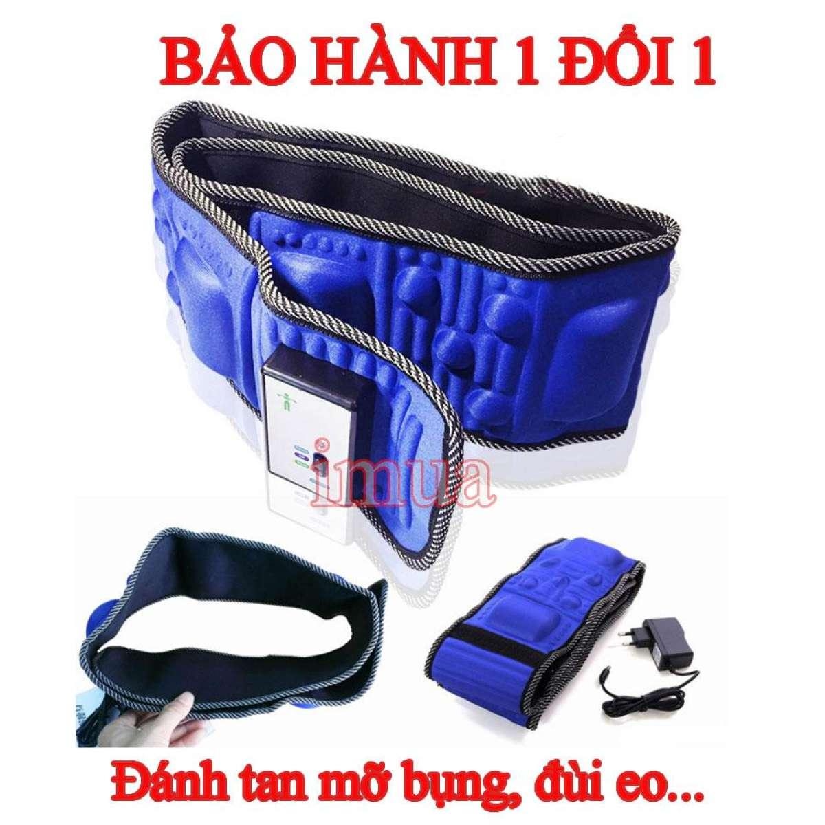 Đai massage, máy tập bụng X6, Máy matxa giảm mỡ bụng Tặng kem thước dây