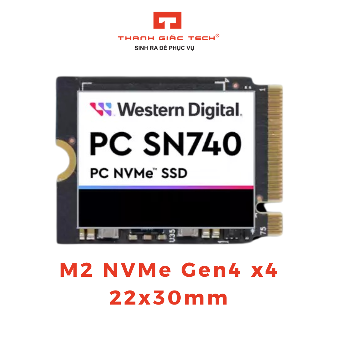 Ổ Cứng SSD Western Digital SN740 M2 2230 PCIe Gen 4.0 Chuyên Nâng Cấp Surface Pro - Bảo Hành 3 Năm