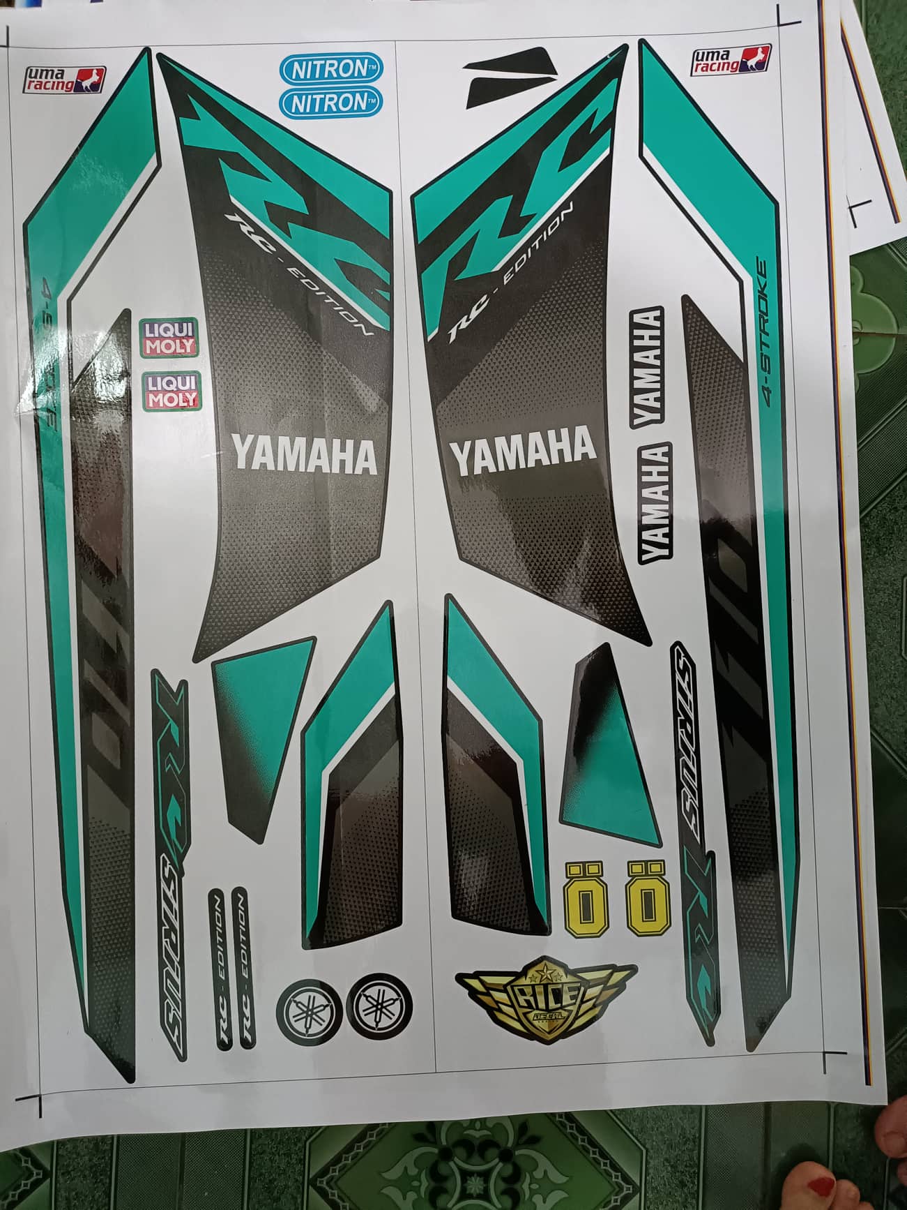 Tem rời sirius RC, ko bay màu