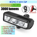 Bảo hành 6 tháng - Đèn pha led xe đạp thể thao hiện đại cao cấp NEWBOLER 3000 Lumen 4000 mAh IPX6 sạc pin với ánh sáng cắt siêu sáng , đèn pha xe đạp đường trường đường phố