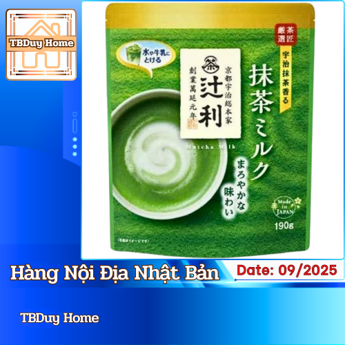 Bột sữa trà xanh Uji Matcha Milk Kataoka Nhật Bản 190g