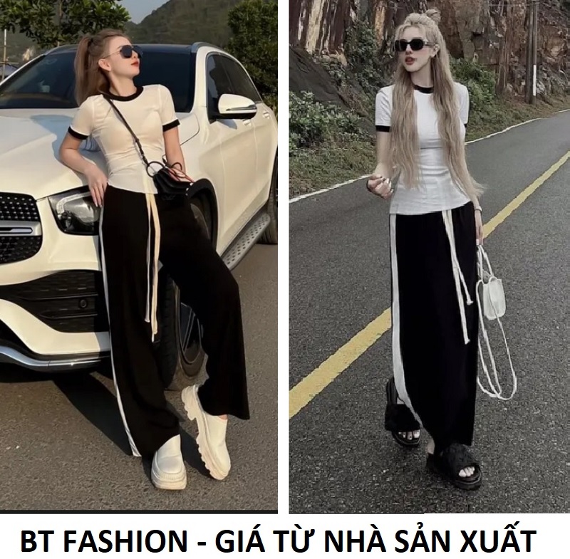 (Mua Lẻ hoặc Bộ) Váy, Quần Sọc - Áo Thun Gân HOT - BT Fashion (Video, Hình Thật) SE02