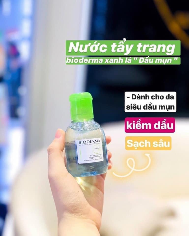 Nước tẩy trang Bioderma Xanh 100ml