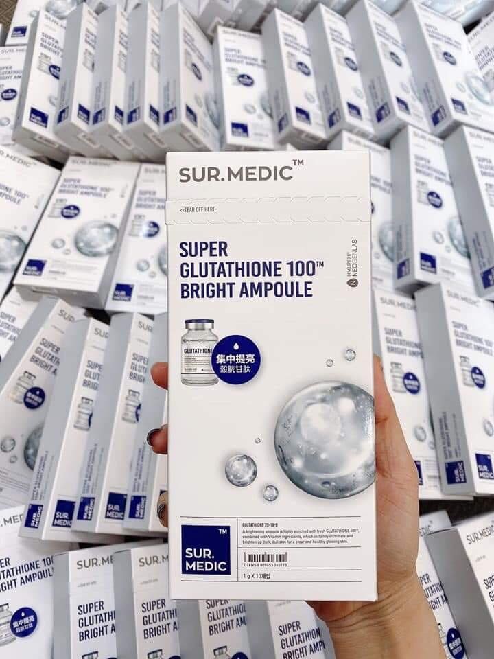 Tinh chất truyền trắng sur.medic super glutathione 100 bright ampoule - 5377 - hộp 10 ống