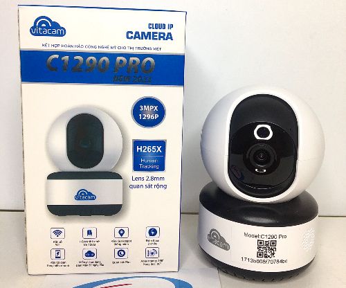 [Chính Hãng] Camera Ip WiFi Vitacam C1290 Pro - 3.0Mpx Ultra HD 1296P Chuẩn H265X