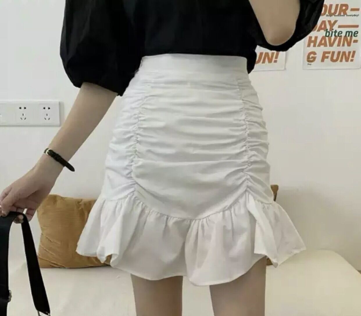 [HOÀN TIỀN 50K + ÁP MÃ GIẢM SÂU 8%] STYLE,CHÂN VÁY NHÚN👗CHÂN VÁY BABY ĐUÔI CÁ FORM 52KG TRỞ LẠI