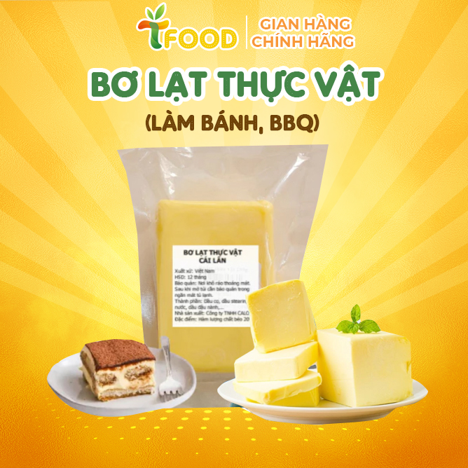 Bơ Lạt, bơ nhạt làm bánh 200 -500gr bơ thơm làm kẹo Nougat, bánh Bông Tuyết giá tốt - TFood
