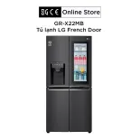 Tủ lạnh LG French Door với Instaview Door-in-door màu đen UVnano 496L - GR-X22MB