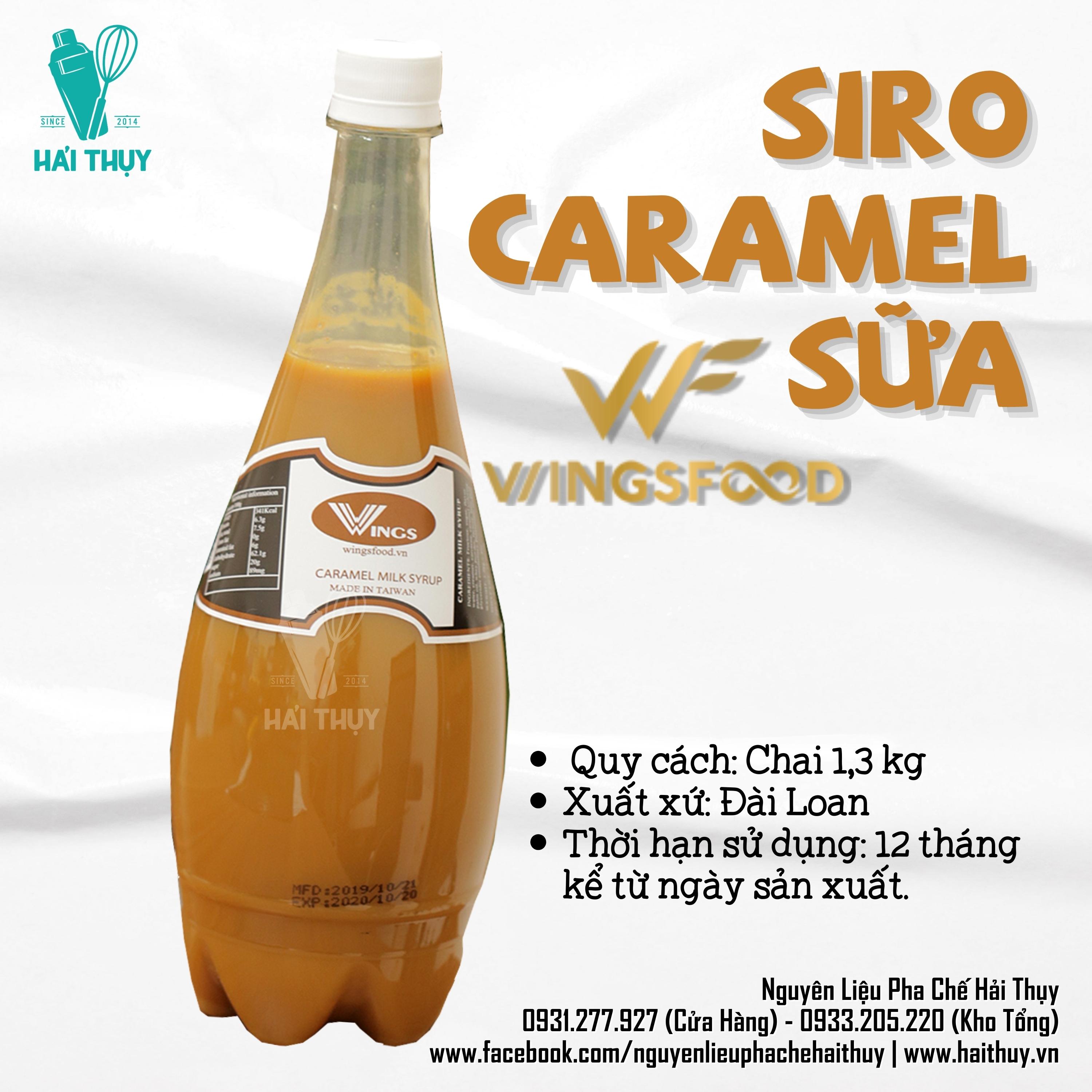 Syrup Caramel Sữa Wing 1.3kg