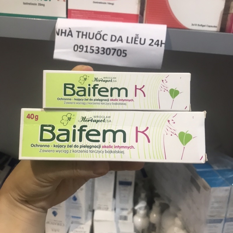BAIFEM K Baifem gel hoàng cần bảo vệ dịu nhẹ da