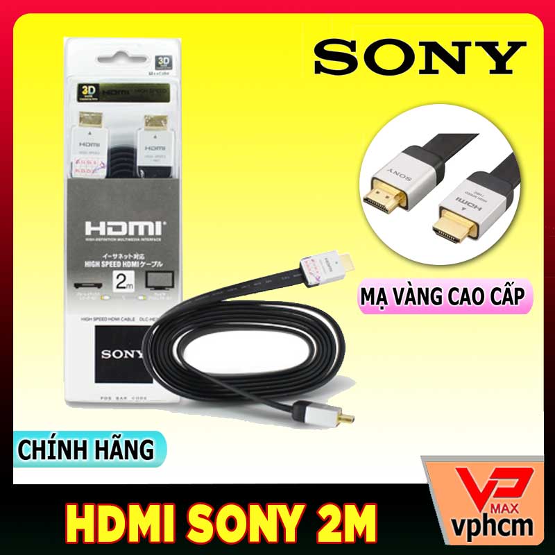 ♨️freeship ♨️ dây cáp hdmi sony 2m cao cấp chống nhiễu full hd 4k cực nét